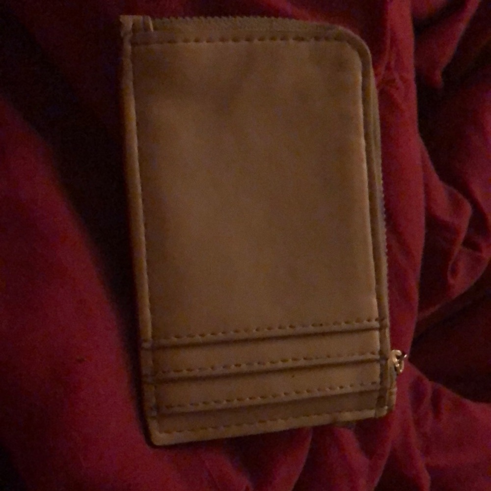 A New Day Beige Zip Pouch